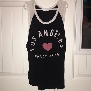 black los angeles tank top